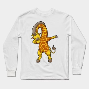 Giraffe at Hip Hop Dance Dab Long Sleeve T-Shirt